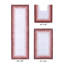 Ensemble de tapis pour salle de bain 100% coton 1615 g / m² Benine 3 pièces, certifié OEKO-TEX®, envers en latex antidérapant, tapis de bain ombrés touffetés, super absorbant, lavable à la machine, rose-552678685-551884006