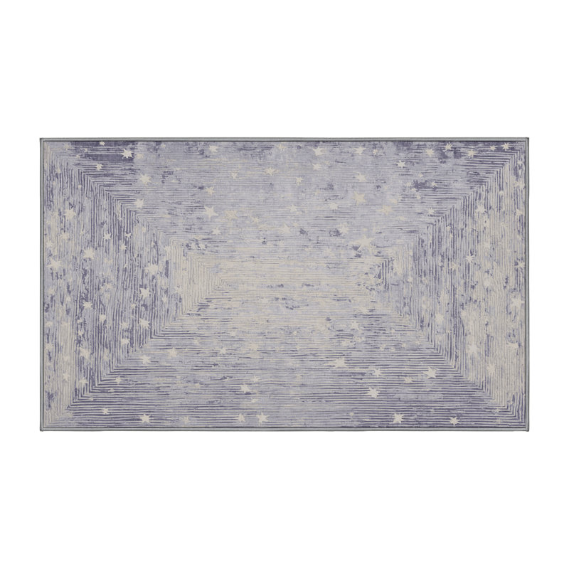 Tapis gris lavable à la machine, Rectangle 8 pi x 12 pi