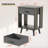 Rustic Brown Nightstand - Unique Design With Ample Storage For Bedroom & Living Room-110967887