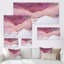 Rose et ondulations de marbre doré - impression sur toile-1070892906-1070892907
