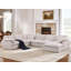 Canapé modulaire en coin surdimensionné avec repose-pieds en chenille Aldora-624086519-624086515