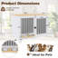 Meuble pour cage de chien 39,4 "avec double bol pour chien