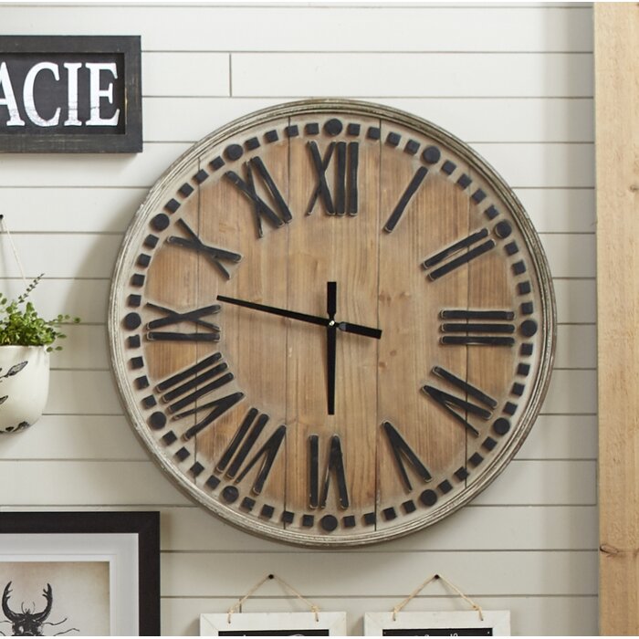 Birch Lane™ Wood Wall Clock & Reviews | Wayfair