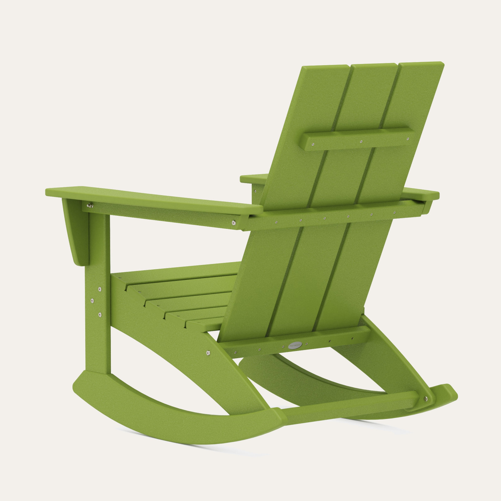 POLYWOOD® Modern Adirondack Patio Rocking Chair, Lime