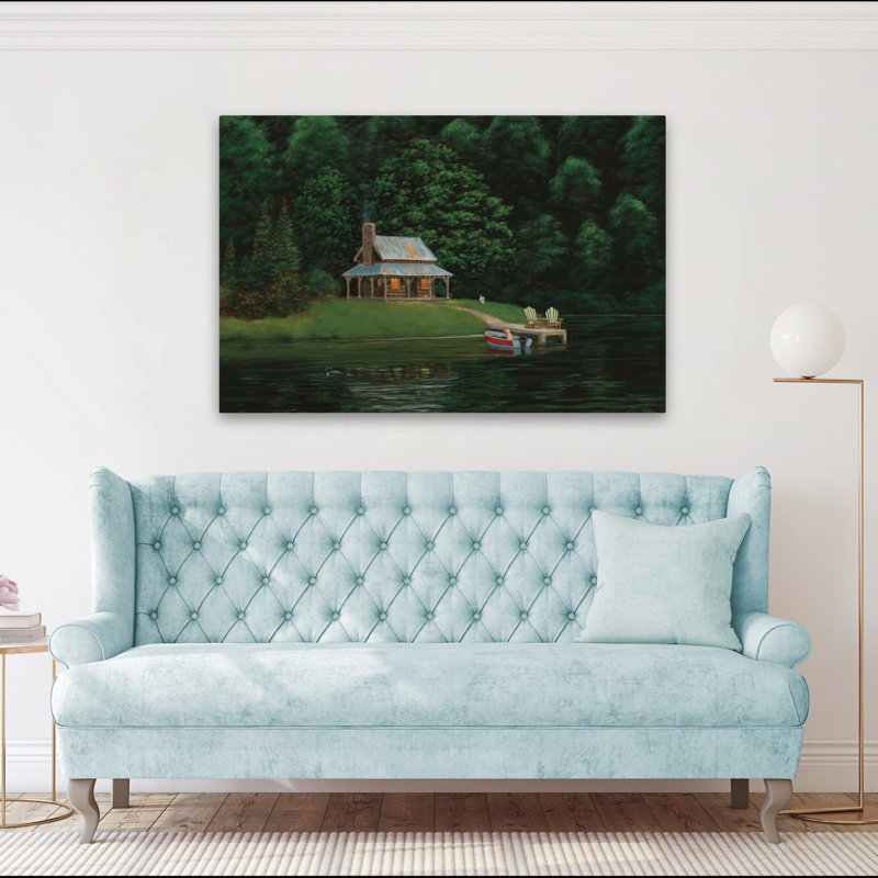 Adirondack, chaises et animaux Happy Place I Art, H 40 po x l 60 po