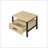 Yawan Oak & Black Finish Accent Table