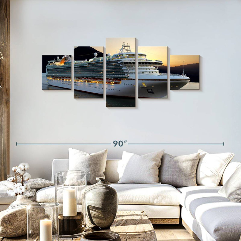 Cruise Ship At Dusk