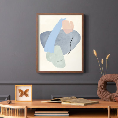 «Pastel Assemblage I», reproduction encadrée - bois massif