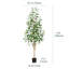 Eucalyptus artificiel Adcock en pot avec des feuilles réalistes et un tronc naturel-1542298857