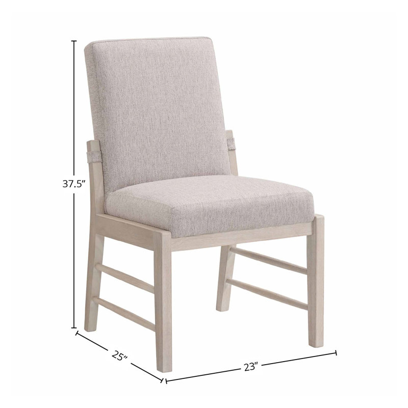 Chaise rembourrée Catriona, Blanc