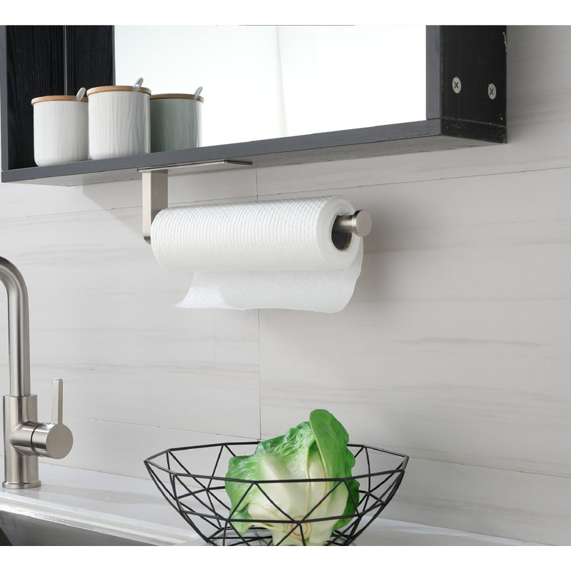 2 Pack Wall Mount Paper Towel Holder, Brushed Nickel