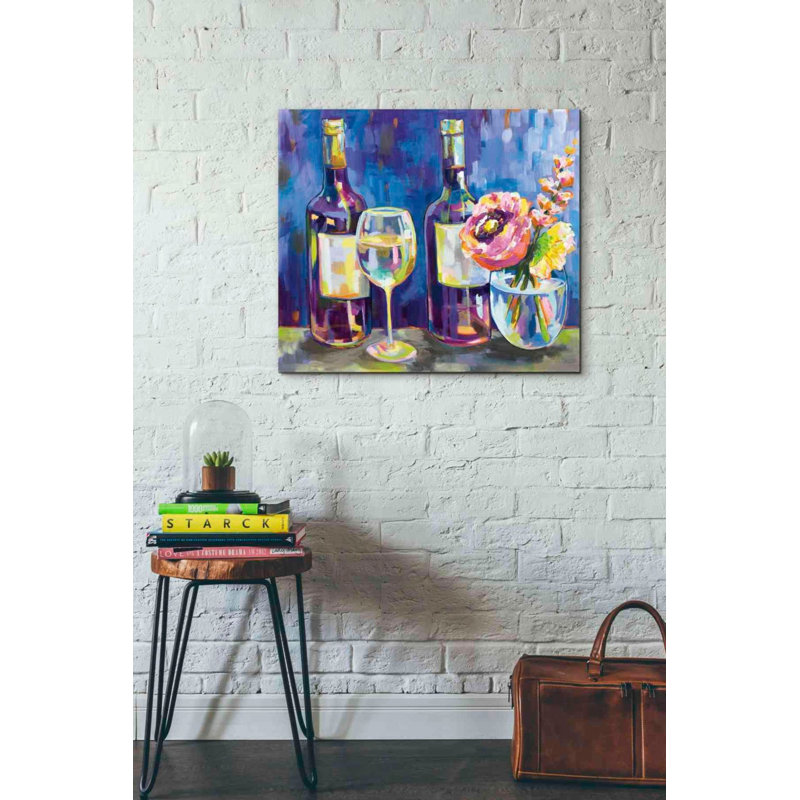 "Floral Party" par Jeanette Vertentes, art mural sur toile, H 26 po x l 30 po x P 1,5 po