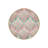 Light Tone Colored Floral Patterned Round Woven Base Modern Decorative Carpet-873630424