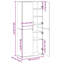 Highboard 80 X 35 X 180 Cm Engineered Wood-247855029