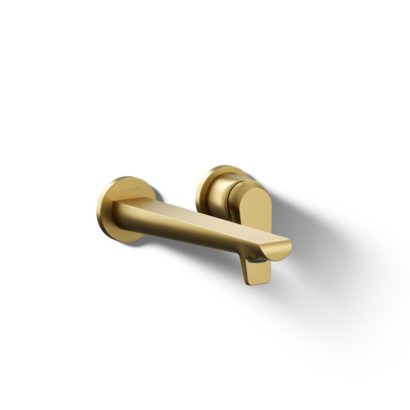 Avid Single-Handle Wall-Mount Bathroom Sink Faucet, Vibrant Brushed Moderne Brass