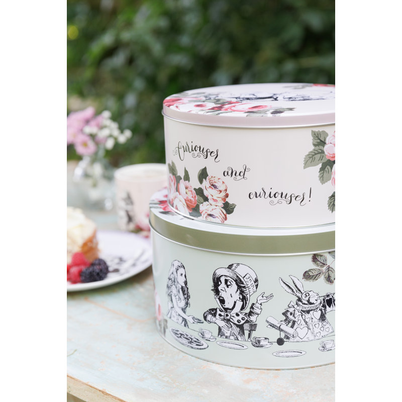 Mikasa and the V&A Alice In Wonderland Cake Tins, Set of 2