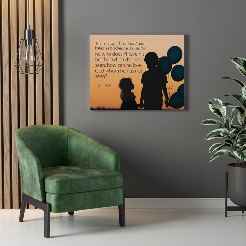 I Love God - Wrapped Canvas Print, 61cm H x 76cm W