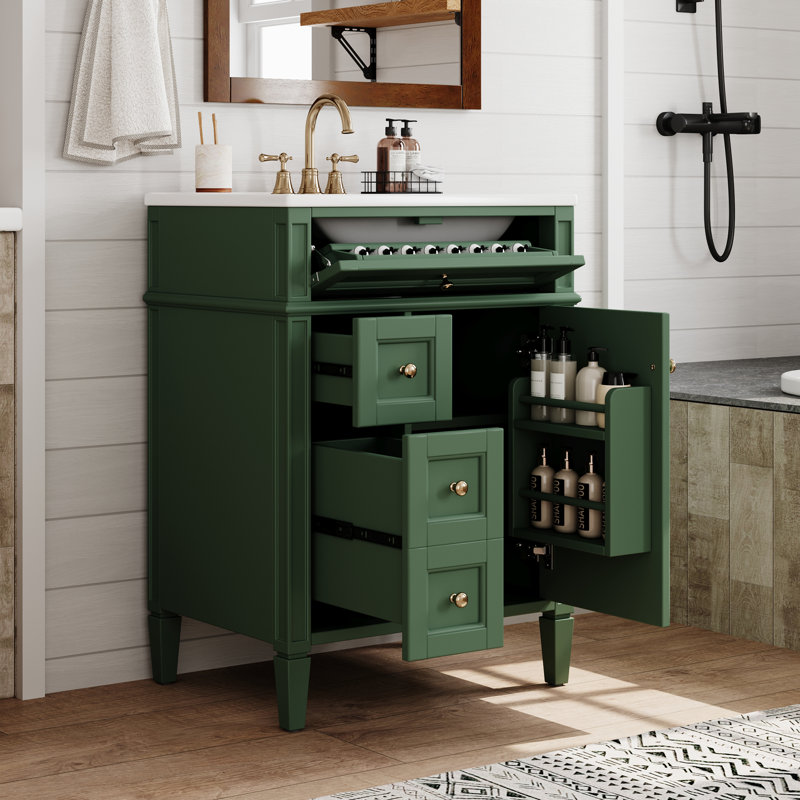Meuble-lavabo de salle de bain, Green, Green
