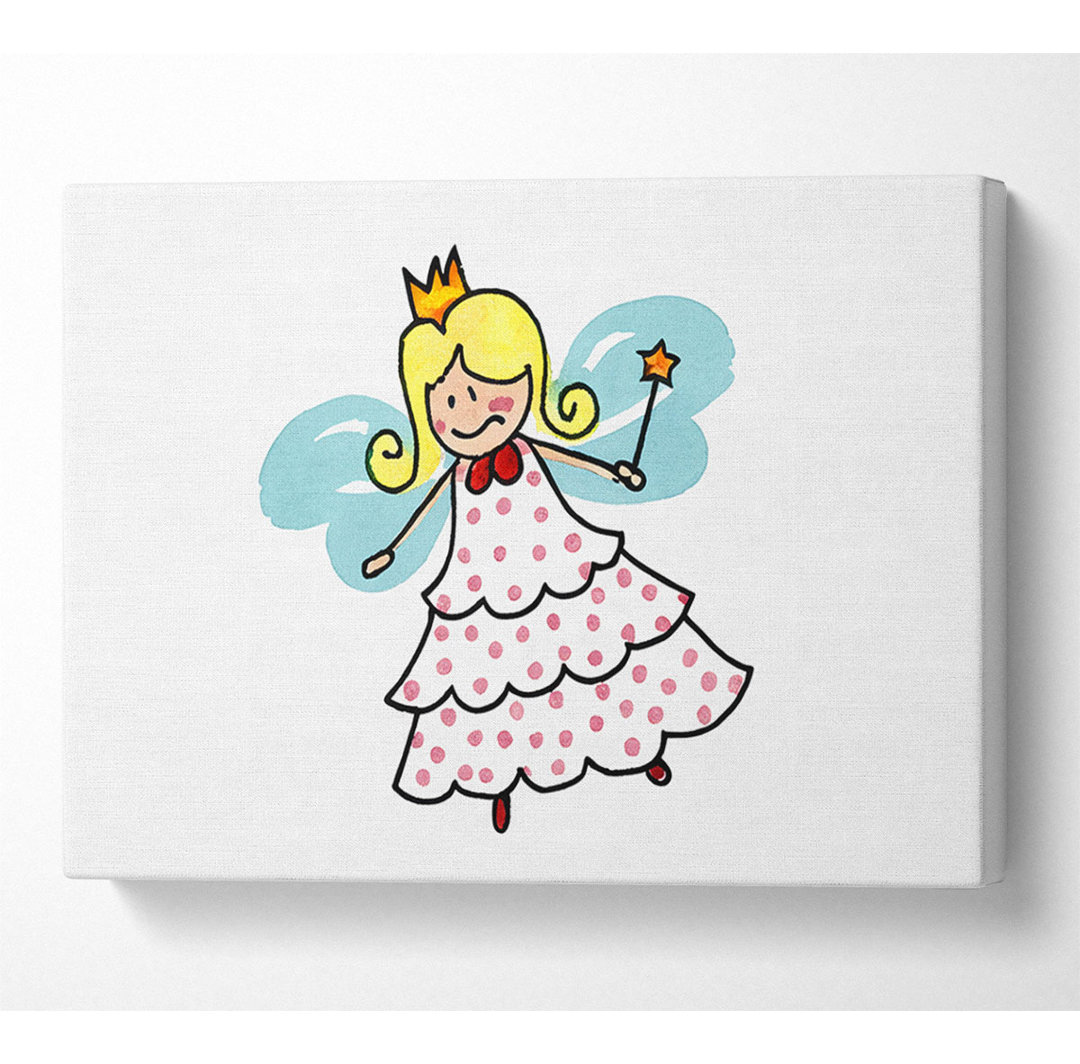 Flying Fairy White - Kunstdrucke auf Leinwand - Wrapped Canvas