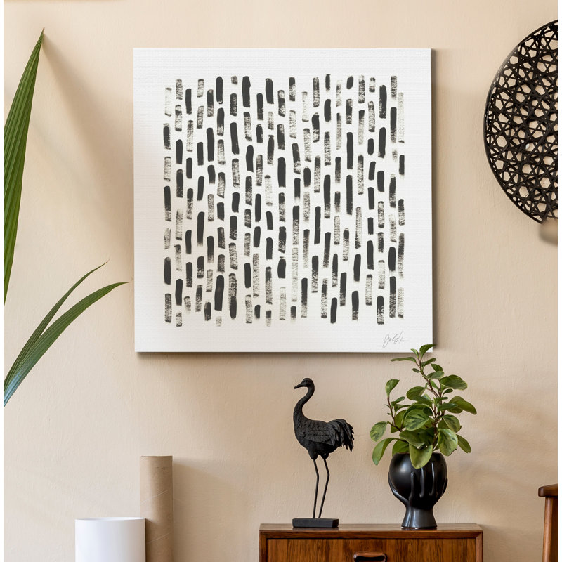 Impression sur toile tendue « Mixed signaux IX », H 16 po x l 16 po x P 1 po