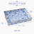 Blue White Peony Decorative Serving Tray with Handles, Rectangular Polypropylene Tray for Home Decor