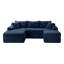 Canapé modulaire en forme de U 95 po Cloud avec assise profonde et aucun assemblage requis