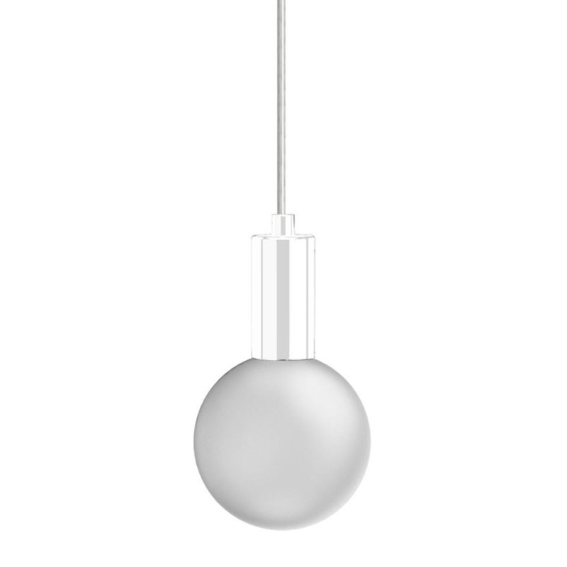 1 - Light Sphere Globe LED Pendant, White