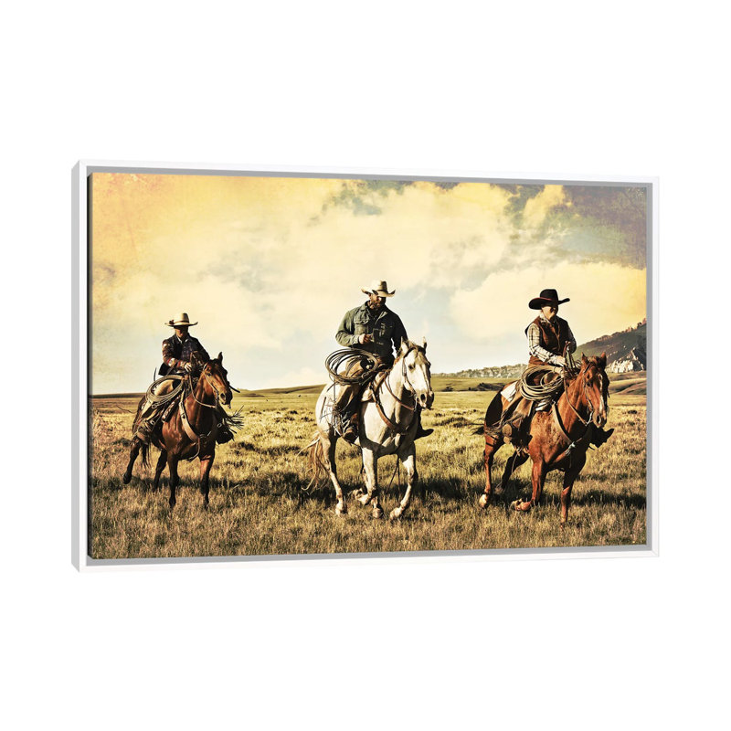 A Race For Home by Rhonda Thompson - Floater Frame Print on Canvas, White Framed Canvas, 66.04 cm H x 45.72 cm W