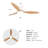 42-Inch Ceiling Fan With Light, Ultra-Slim Flush-Mount Design, 3 Abs Plastic Blades, Remote Control Included, 6-Speed Adjustment, Reversible Dc Motor, Quiet Operation, Ideal For Bedrooms, Indoor/Outdo