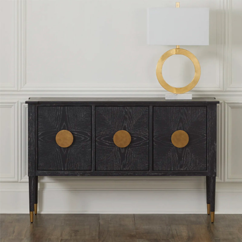 Buffet noir de style français antique