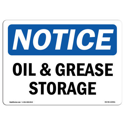 Oil and Grease Storage