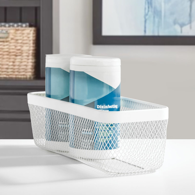 Meshi Basket 16 x 6 x 5, Matte White