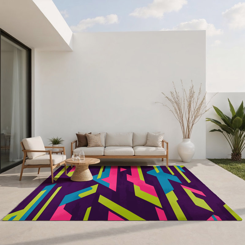 Tapis intérieur et extérieur Nexus Echo, Rectangle 1 pi 6 po x 2 pi 6 po