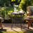Calla Round Wicker Outdoor Balcony Table , 18.9'' in. W 18.9'' in. D