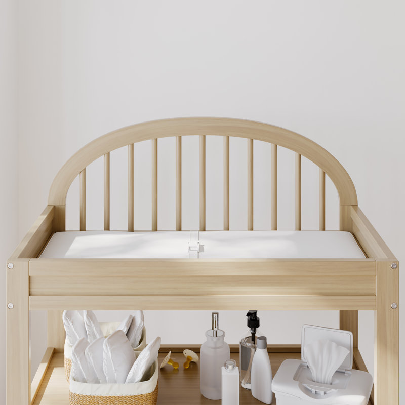 Table à langer avec coussin Olivia, Bois flotté
