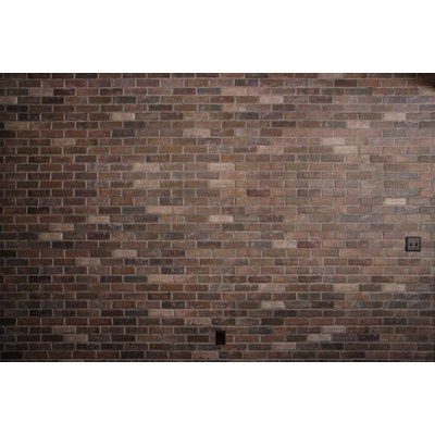 Ninth and Vine - Premium 3D Textured Brownstone Brick Shiplap (Peel and Stick) Panels - each box covers 14.6 sq. ft