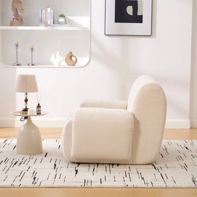 Fauteuil d'appoint large et surdimensionné rembourré