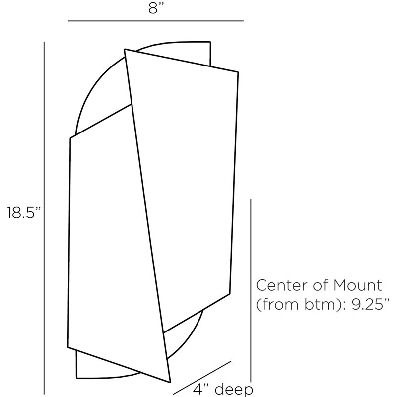 Aldridge 2 - Light Flush Mounted Sconce