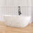 Forma 63" Marble Freestanding Tub Solid Surface Freestanding Soaking Bathtub-124582139
