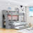 Twin Over Full Bunk Bed with Twin Trundle, Storage Stairs, Shelves, LED Light and Charging Station-529090506
