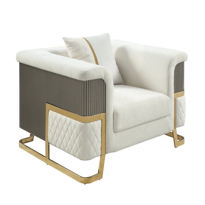 Chaise 5825 Malibu en blanc, Blanc