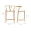Tabouret de comptoir Wishbone-1156542257