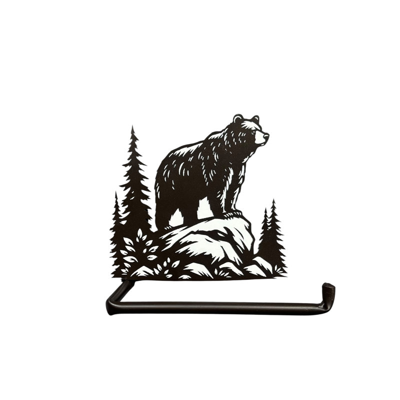BEAR ON ROCK T/P HOLDER