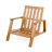 Brayson Acacia Outdoor Lounge Chair-1847162968