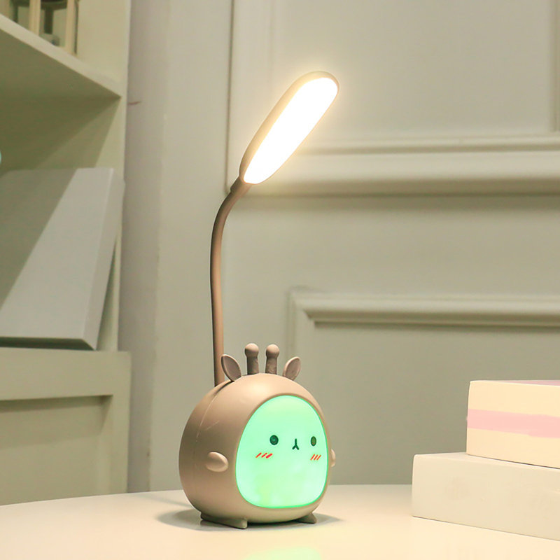 2-in-1 Table Lamp LED Reading Lamp Working Lamp USB Rechargeable Night Light