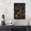 Moody floral serpent squelette gothique Moody foncé, œuvres d'art moderne, décor-101165859-101165861