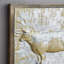 Ensemble de décoration murale plaque en métal/bois 4 pièces