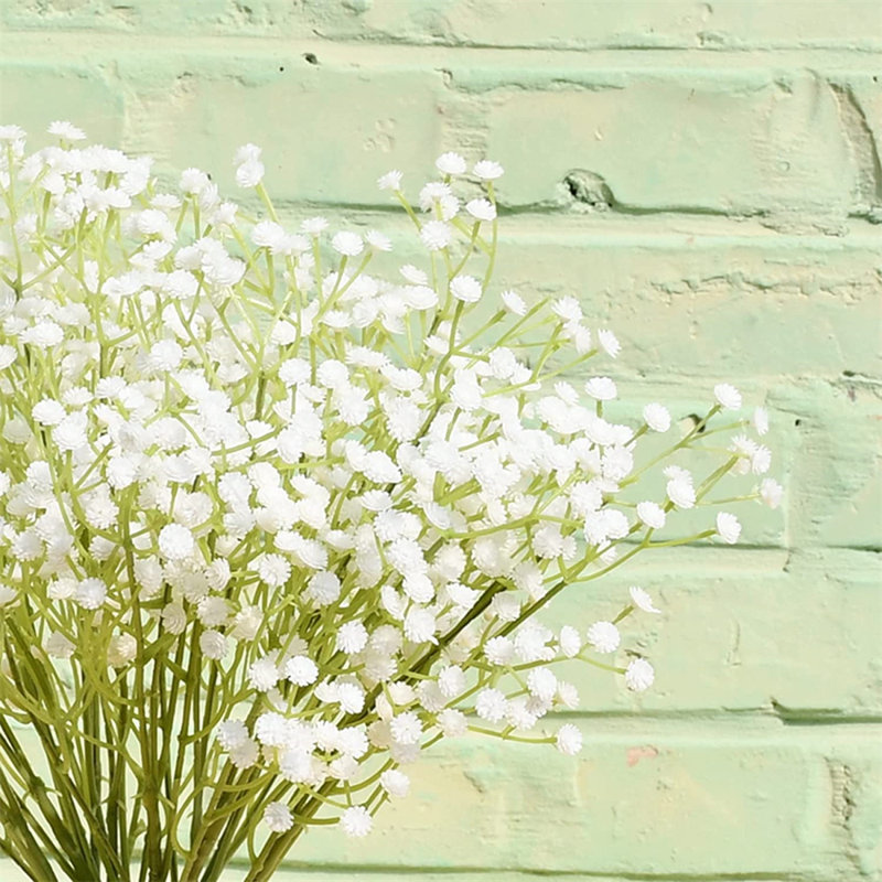 Baby's Breath Arrangement, White/Green