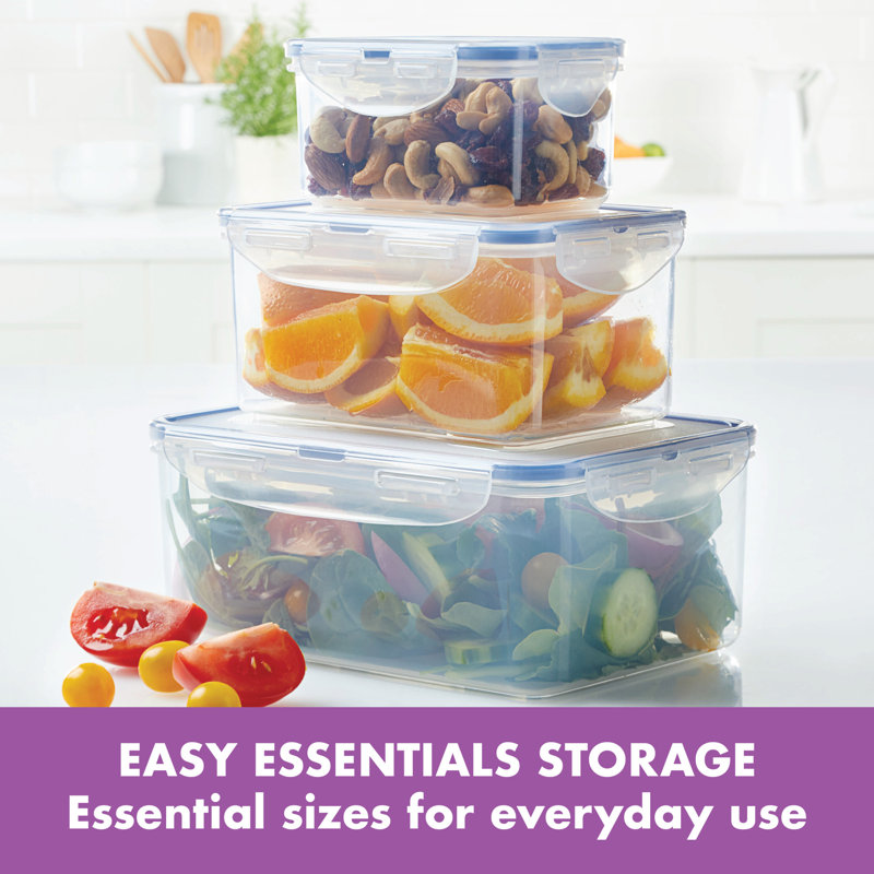 Easy Essentials™ Food Storage - Set of 3 Containers and 3 Lids