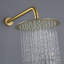 Ensemble de robinet de douche mural à double fonction 10 po avec pomme de douche à jet de pluie haute pression et pomme de douche à main, toutes les fonctions peuvent être utilisées simultanément